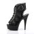 Pleaser DELIGHT-696LC Stivaletti - Pizzo Nero/Nero EU-36 / US-6