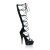 Pleaser Sandali DELIGHT-698 Vernice Nero/Nero EU-35 / US-5