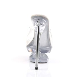 Pleaser Mules ECLIPSE-601 Trasparente/Trasparente EU-36 / US-6
