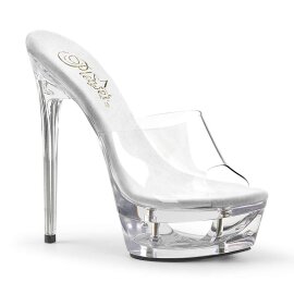Pleaser Mules ECLIPSE-601 Trasparente/Trasparente EU-38 /...