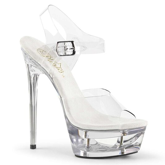 Pleaser Sandali ECLIPSE-608 Trasparente/Trasparente EU-35 / US-5