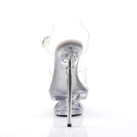 Pleaser Sandali ECLIPSE-608 Trasparente/Trasparente EU-35 / US-5