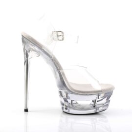 Pleaser Sandali ECLIPSE-608 Trasparente/Trasparente EU-35 / US-5