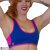 PoleFit Top Retro Sport S Blu / Rosa Acceso