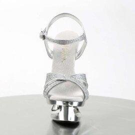 Pleaser Sandali ECLIPSE-619G Argento Multi Glitter/Argento Cromato EU-38 / US-8