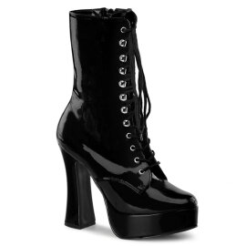 Pleaser ELECTRA-1020 Stivaletti - Vernice Nero/Nero EU-38...