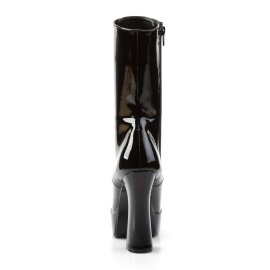 Pleaser ELECTRA-1020 Stivaletti - Vernice Nero/Nero EU-38 / US-8