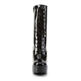 Pleaser ELECTRA-1020 Stivaletti - Vernice Nero/Nero EU-39...