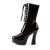 Pleaser ELECTRA-1020 Stivaletti - Vernice Nero/Nero EU-39 / US-9