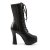Pleaser ELECTRA-1020 Stivaletti - Similpelle Nero/Nero Opaco EU-40 / US-10