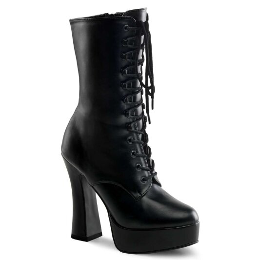 Pleaser ELECTRA-1020 Stivaletti - Similpelle Nero/Nero Opaco EU-37 / US-7