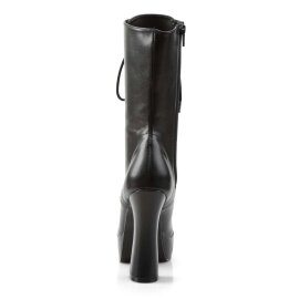 Pleaser ELECTRA-1020 Stivaletti - Similpelle Nero/Nero Opaco EU-38 / US-8