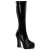 Pleaser ELECTRA-200Z Stivali - Vernice Elasticizzato Nero EU-37 / US-7