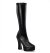 Pleaser ELECTRA-200Z Stivali - Similpelle Elasticizzato Nero EU-42 / US-12