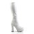 Pleaser ELECTRA-200Z Stivali - Similpelle Elasticizzato Bianco EU-36 / US-6