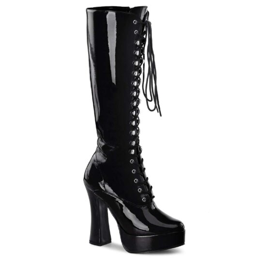 Pleaser ELECTRA-2020 Stivali - Vernice Nero EU-37 / US-7