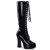 Pleaser ELECTRA-2020 Stivali - Vernice Nero EU-37 / US-7