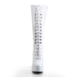 Pleaser ELECTRA-2020 Stivali - Vernice Bianco EU-37 / US-7