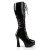Pleaser ELECTRA-2023 Stivali - Vernice Elasticizzato Nero EU-37 / US-7