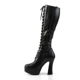 Pleaser ELECTRA-2023 Stivali - Similpelle Elasticizzato Nero EU-42 / US-12