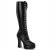Pleaser ELECTRA-2023 Stivali - Similpelle Elasticizzato Nero EU-37 / US-7