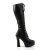 Pleaser ELECTRA-2023 Stivali - Similpelle Elasticizzato Nero EU-37 / US-7