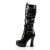 Pleaser ELECTRA-2042 Stivali - Vernice Nero EU-39 / US-9