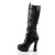 Pleaser ELECTRA-2042 Stivali - Similpelle Nero EU-42 / US-12