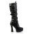 Pleaser ELECTRA-2042 Stivali - Similpelle Nero EU-37 / US-7