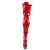 Pleaser ELECTRA-3028 Stivali Sopra Il Ginocchio - Vernice Elasticizzato Rosso EU-36 / US-6