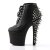 Pleaser FEARLESS-700-28 Stivaletti - Similpelle Nero/Nero Opaco EU-40 / US-10