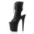 Pleaser FLAMINGO-1016 Stivaletti - Similpelle Nero/Nero Opaco EU-40 / US-10