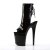 Pleaser FLAMINGO-1018 Stivaletti - Vernice Nero/Nero EU-40 / US-10