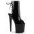 Pleaser FLAMINGO-1018 Stivaletti - Vernice Nero/Nero EU-41 / US-11