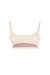 Naughty Thoughts Top Sinner Underboob in Vinile - Crema XS