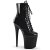 Pleaser FLAMINGO-1020 Stivaletti - Vernice Nero/Nero EU-42 / US-12