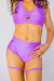 AMBR Designs Shorts Giarrettiera Sgambati - Lilla