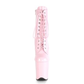 Pleaser FLAMINGO-1020 Stivaletti - Vernice Rosa Baby/Rosa Baby EU-35 / US-5