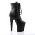 Pleaser FLAMINGO-1020 Stivaletti - Similpelle Nero/Nero Opaco EU-41 / US-11