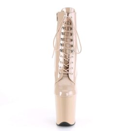 Pleaser FLAMINGO-1020 Stivaletti - Vernice Nude/Nude...