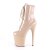 Pleaser FLAMINGO-1020 Stivaletti - Vernice Nude/Nude EU-38 / US-8
