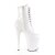 Pleaser FLAMINGO-1020 Stivaletti - Vernice Bianco/Bianco EU-40 / US-10