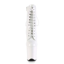 Pleaser FLAMINGO-1020 Stivaletti - Vernice Bianco/Bianco...