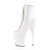 Pleaser FLAMINGO-1020 Stivaletti - Vernice Bianco/Bianco EU-38 / US-8