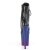 Pleaser FLAMINGO-1020BP Stivaletti - Similpelle Nero/Ombre Blu-Viola EU-35 / US-5