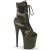 Pleaser FLAMINGO-102CAMO Stivaletti - Tessuto Verde Mimetico/Verde Scuro Opaco EU-35 / US-5