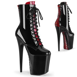 Pleaser FLAMINGO-102FH Stivaletti - Vernice Nero/Nero...