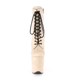 Pleaser FLAMINGO-102FS Stivaletti - Finto Camoscio Beige...