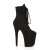 Pleaser FLAMINGO-102FS Stivaletti - Finto Camoscio Nero EU-35 / US-5
