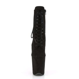 Pleaser FLAMINGO-102FS Stivaletti - Finto Camoscio Nero...